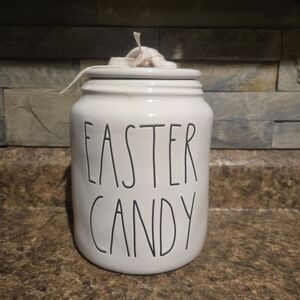 Rae Dunn White Easter Candy Canister